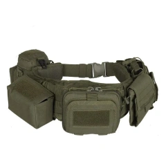 Tactical Waist Belt Camouflage Multifunctional Five-piece Set Girdle Security Combination Belt Accessories Pack Pocket Bag  Adjustable Men's Wear-resistant waterproof Durable Casual Rugged Belts Training Wear-resistant Tactical Belts