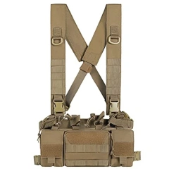 Training Equipment Tactical Vest Multi-function Tactical MOLLE Chest Rigs with Pouch Utility Tactical Vest Chest Rig Multifunctional Tactical Chest Rig Vests Adjustable Tactical Vest with Mag Pouches Tactical Chest Mini Rig for Outdoor