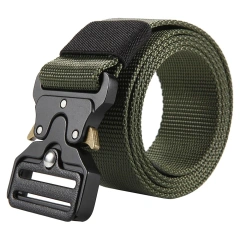 Adjustable Training Nylon Web Work Rigger Belts with Heavy Duty Quick Release Buckle Tactical Belt  Adjustable Multifunctional Camping Quick-release Buckle Training Belt Set with Tactical Holster Adjustable Belt Hunting