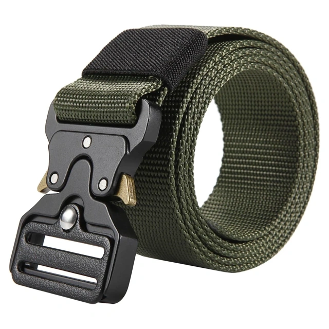 Adjustable Training Nylon Web Work Rigger Belts with Heavy Duty Quick Release Buckle Tactical Belt  Adjustable Multifunctional Camping Quick-release Buckle Training Belt Set with Tactical Holster Adjustable Belt Hunting