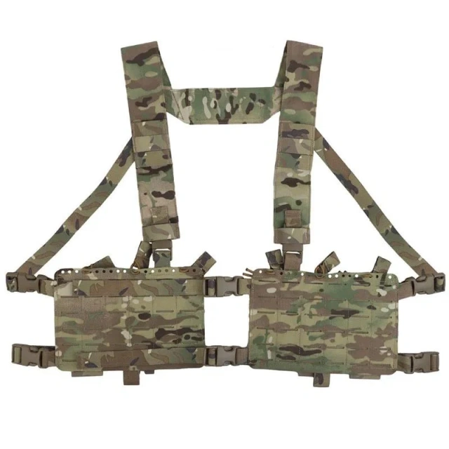 Field Tactical Chest Vest MOLLE System Tactical Chest Rig Camouflage Harness Vest Tactical Chest Rig Wholesale Tactical Accessories Chest Rig Men Nylon Molle System Chest Rig Tactical Rig Vest Tactical Rig Harness