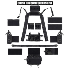 Hot Selling Tactical Gear Chest Rig Tactical Micro Chest Rig Heavy Duty Tactical Chest Rig Vest for Outdoor Hot Sale Tactical Chest Rig Vest Outdoor Hunting Tactical Chest Rig Adjustable Chest Rig with Pouches
