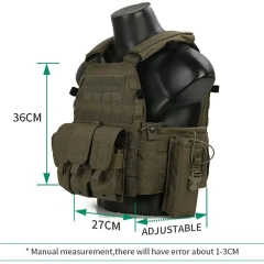 High Quality Breathable Wholesale Outdoors Tactical Vest Breathable Tactical Training Vest High Quality Training Hunting Vest Training Vest assault Vest Outdoor Multi-Function stab-proof Sports EVA Thick