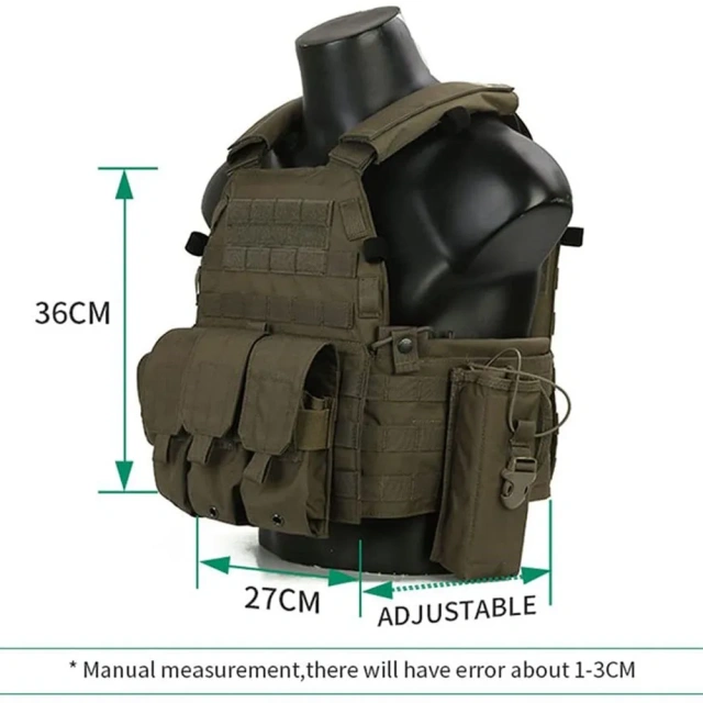 High Quality Breathable Wholesale Outdoors Tactical Vest Breathable Tactical Training Vest High Quality Training Hunting Vest Training Vest assault Vest Outdoor Multi-Function stab-proof Sports EVA Thick