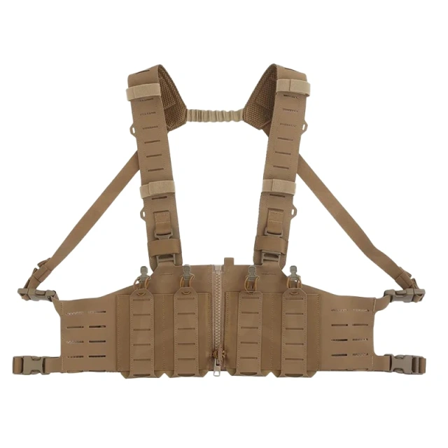 Tactical Equipment Vest Lightweight Tactical Chest Rig Hunting Vest Tactics Molle Chest Rig with Mag Pouch Wholesale Outdoor Tactical Chest Vest Rig Bag Heavy Duty Field Training Vest Multifunctional Camouflage Chest Rig