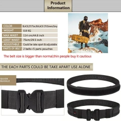 Sport Enthusiasts Mountaineering High Strength Tactical Belt Quick Release Rigger  Belt Premium Heavy Duty Belts for Men  Wear-resistant Lightweight Men Elastic Nylon Golf Belt Tactical Web Men’s Stretch Jeans Width Hiking Belt