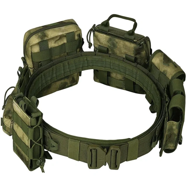High Duty Multi-functional Tactical Belt Quick Release Rigger Belt Mountaineering Quick-release Buckle Heavy Duty Belts  Wear-resistant Durable Adjustable Sports Training Duty Belt Wear-resistant Utility Stiffened Web Tactical Belts