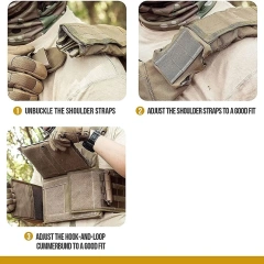 Wholesale Wear-resistant Outdoor Tactical Training Vest High Quality Hunting Training Vest Breathable Tactical Vest for Training  Training Chest Rig Carrier Chest Panel for outdoors Breathable Training Vest Adjustable outdoors Breathable Vest