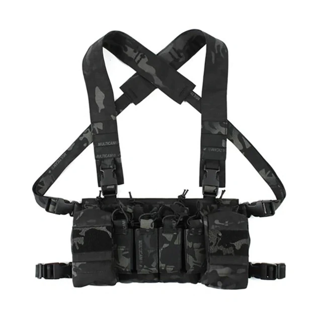 Top Selling Tactical Accessories Camouflage Chest Rig Multipurpose Tactical Chest Rig Outdoor Soft Tactical Chest Rigs military Tactical Chest Rig MOLLE Mag Pouch Radio GP Bag Camouflage Tactical Chest Rig Vest for Outdoor