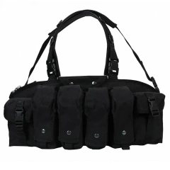 Tactical Equipment Chest Rig Vest Tactical Carrier Chest Rig with Magazine Pouch Outdoor Tactical Hunting Vest Multi-Purpose Tactical Chest Rig Light Weight Camouflage Tactical Chest Rig Men's Tactical Chest Rig with Molle Pouch Bags