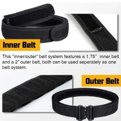Quick-release Multi-functional Premium Buckle Tactics Belt Mountaineering Duty Outdoor Tactical Multifunctional Belt  Men Breathable Sports multifunctional Adjustable Training Sports Tactical Belt inch Stretch Nylon Web Belt