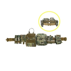 Fashionable High Quality Outdoor Black Hunting Multifunctional Tactics Storage Bag Durable Hiking Duty Security Tactical Belt  Hot selling Sports Men's Sports Webbing Tactical Belt Adjustable Training Adjustable Tactical Belt