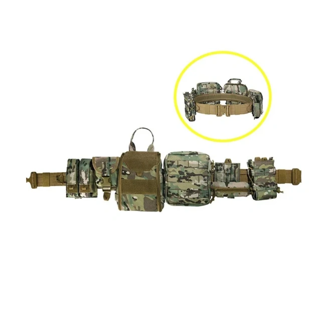 Fashionable High Quality Outdoor Black Hunting Multifunctional Tactics Storage Bag Durable Hiking Duty Security Tactical Belt  Hot selling Sports Men's Sports Webbing Tactical Belt Adjustable Training Adjustable Tactical Belt