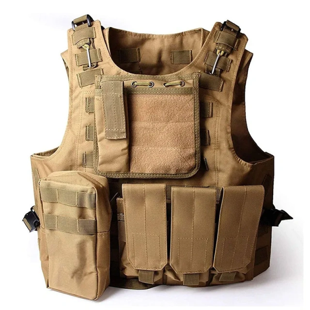 Hot Selling Breathable Tactical Hunting Vest Lightweight Training Vest  Wear-Resistant Protective Tactical Vest for OutdoorSports Vest 600D Encryption Polyester Adjustable Training Lightweight Assault Vest