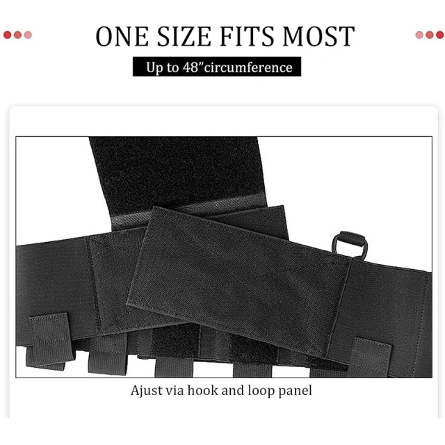 Lightweight Elastic Tactical Chest Rig Tactical Vest for Outdoor Good Quality Tactics Chest Rig Vest Customized Tactical Equipment Gear Hunting Vest Tactical Chest Harness MOLLE Rig Heavy Duty Tactical Chest Rig Vest