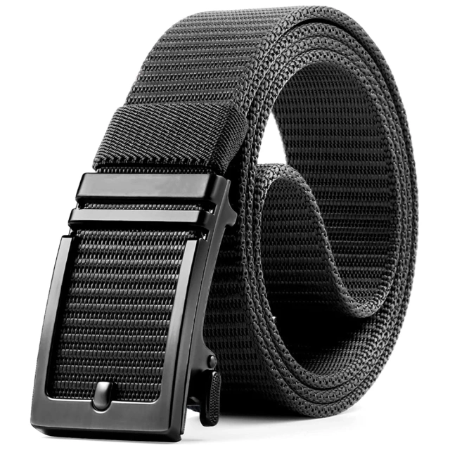 Durable Waterproof Ratchet Belts Men Tactical Belts Adjustable Training Durable Nylon Web Golf Belt  Adjustable Training Outdoor Nylon Belts Men Tactical Belt Adjustable Slide Plastic Buckle Web Canvas Belt