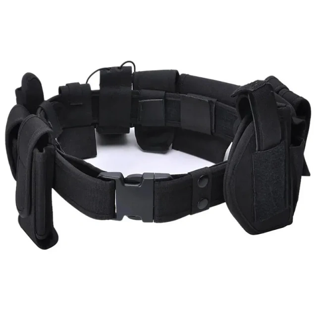 Men's Practical Detachable Belt Set Tactical Adjustable Strap Belt Inner Belt with Cell Phone Tool Bag Waist Holster Set  Wholesale Training Tactical Belts Men Work Hiking Riggers Web Belt with Heavy Duty Quick Release Metal Buckle