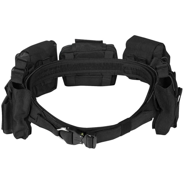 Wholesale Premium Durable Tactical Sport Enthusiasts Belt with Pouches High Density Security Duty Equipment Duty Belts  Breathable Training Adjustable Training durable Wear-resistant Fashionable Men's Nylon Ratchet Tactical Belts