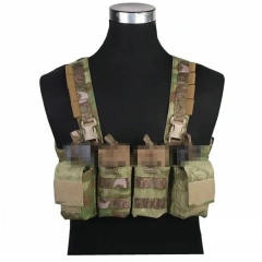 Customized Tactical Vest Chest Rig for Training Utility Tactical Chest Rig Heavy Duty Tactical Pouch Chest Rig Tactical Accessories Chest Rig Pack with Magazine Pouch Nylon Tactical Chest Rig for Men Outdoors Tactical Chest Rig