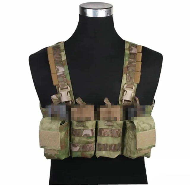 Customized Tactical Vest Chest Rig for Training Utility Tactical Chest Rig Heavy Duty Tactical Pouch Chest Rig Tactical Accessories Chest Rig Pack with Magazine Pouch Nylon Tactical Chest Rig for Men Outdoors Tactical Chest Rig