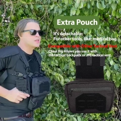 Outdoor Tactical Chest Mini Rig Multifunctional Training Vest with Mag Pouches Adjustable Tactical Vest Chest Rig Tactical Gear Chest Rig Bags Heavy Duty Tactical Micro Chest Rig with Mag Pouch Lightweight Camo Tactical Vest