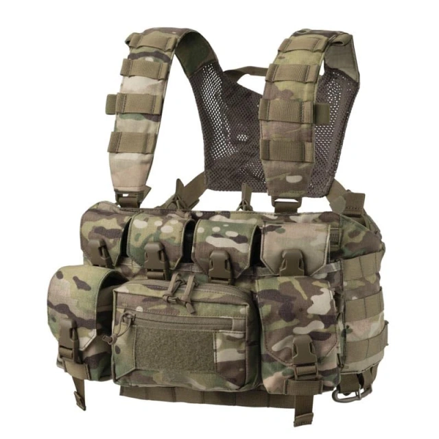 Custom Tactical Suppliers Vest for Hunting Good Quality Tactical Chest Rig Vests Outdoor Training Vest Chest Rig Camo Tactical Chest Rig Adjustable Detachable Tactical Molle Chest Rigs with Mag Pouch Tactical Hunting Vest