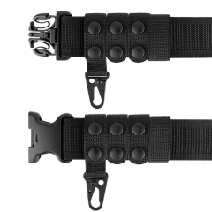 Comfort Mountaineering Sport Enthusiasts Tactical Duty Belt Practical Outer Belt Keepers High Density Material Hunting Gear  Training equipment Quick Release Tactical Belts Work Nylon Web Hiking Belt with Heavy Duty Seat belt Buckle