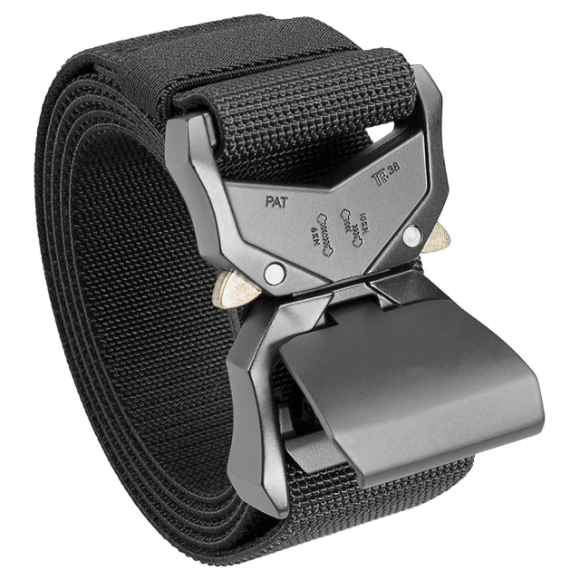 Training Quick Release Tactical Belt Work Nylon Web Hiking Belt with Heavy Duty Seat Buckle Tactical Belts  Premium Outdoor Detachable Security Duty Belt Modular Equipment Hunting Game Versatile Utility Adjustable tactic Waist Belt