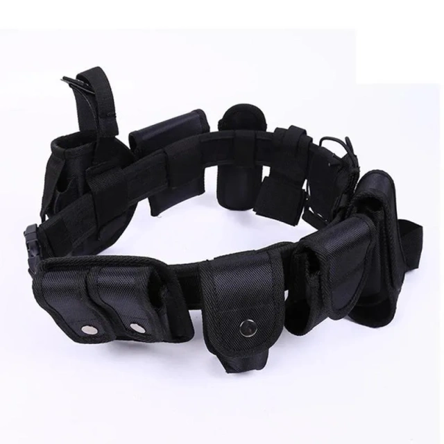 Adjustable Multi-functional Training Security Duty Belt Suitable for Outdoor Tactical Duty Missions Outdoor Tactical Belt Set  High Quality Waterproof multifunctional Wear-resistant Web Belt Durable Sports Training Adjustable Tactical Belt