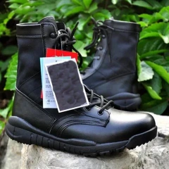 Men Tactical Boots High Quality Men Breathable Oxford Light Soft Desert wear-resistant Shoes Men's Ankle Boot Knee-high Boots Durable Oxford Outdoor Tactical Boots Shoes Training Men Outdoor Work Camping Anti-wear  Tactical Hiking Fishing Hunting Boots