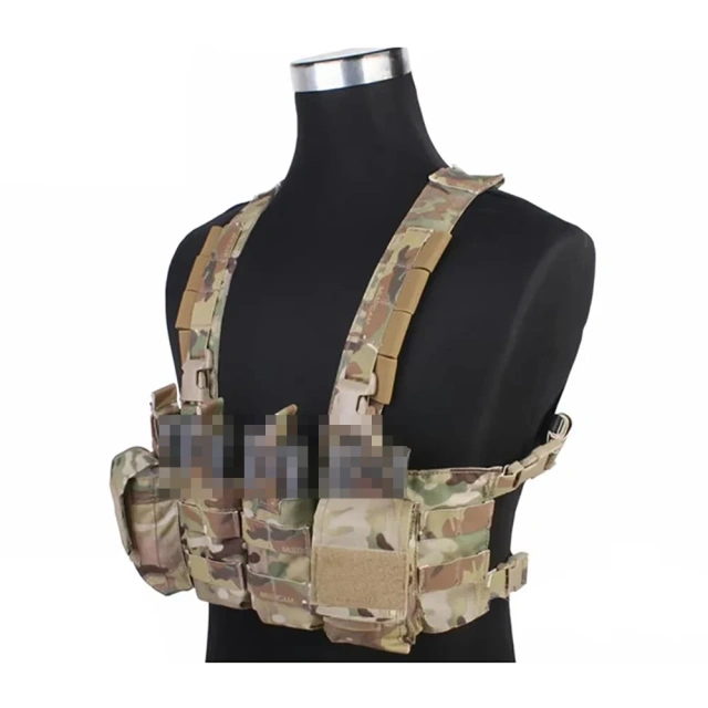 Best Selling Tactical Chest Rig Vest Tactical Recon Vest with Magazine Pouch Camouflage Chest Rig Harness for Hunting Outdoor Camouflage Chest Rig Bags New Men Women Protective Tactical Vest Soft Tactical Chest Rigs with Pouches