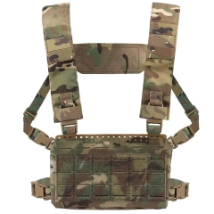 Customized Tactical Equipment Chest Rig Heavy Duty Tactical Micro Chest Rig with Pouch Tactical Plate Carrier Vest Wholesale Tactical Carrier Chest Rig with Pouches Tactical Micro Chest Rig Plate Carrier Vest Tactical Style Chest Rig