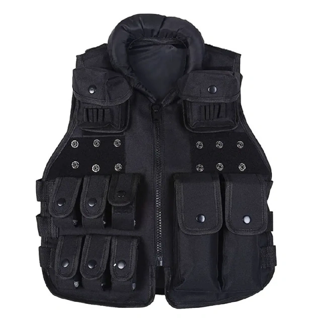 600D Nylon Children Training Vest Outdoor Assault Training Games Vest High Quality Protective Tactical Jacket Vest Hot selling sports equipment security vest Training Quick Release Mag Pouch Vest