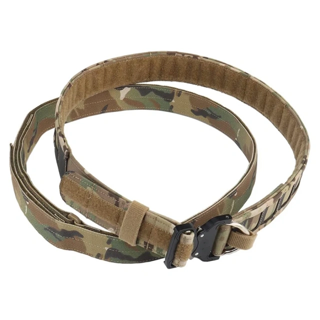 Wear-resistant Adjustable Training Durable Quick Release Sports Tactical Belt Men Hiking Nylon Web Work Belt   Multifunctional outdoor Tactical Belt High Quality Training Equipment Belts practical Outdoor Hunting Multifunctional Set