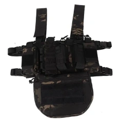 Multi-Functional Tactical Vest Rig Heavy Duty Chest Rig Harness for Tactical Outdoor Camouflage Chest Rig Custom Tactical Chest Rigs with Magazine Pouch Heavy Duty Camo Harness Tactical Vest Durable Tactical Chest Rig