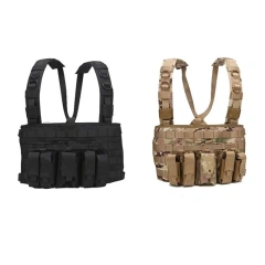 Customized Outdoor Tactical Gear Chest Rig Tactical Molle Vest Pouch Bag Carrier Camouflage Tactical Chest Rig Wholesale Outdoor Tactical Chest Rig Vest Bag MICRO Tactical Vest Chest Rig Top Quality Tactical Harness Chest Rig