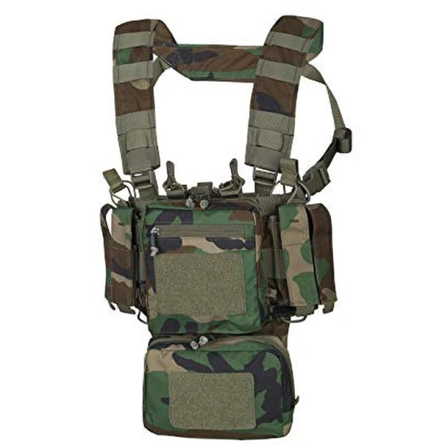 Wholesale Tactical Molle Chest Rig Heavy Duty Camouflage Tactical Chest Rig Vest for Outdoor Tactical Modular Vest Tactical Hunting Shoulder Vest Clothes with Mag Pouches Tactical Hanging Chest Rig Tactical Chest Rig Vest