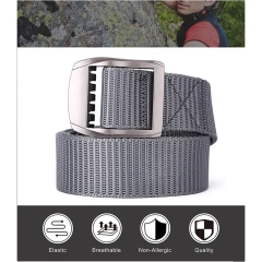 Men's Wear-resistant Sports Training Nylon Web Work Belt Durable Simple Everyday Riggers  Tactical Belt  Outdoor Waist Pack Waist Pack Belt Bag Adults Adjustable Strap Utility Storage Bag for Hiking Gaming Hunting Tactical Belt