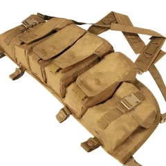 Utility MOLLE Tactical Chest Rig with Pouches Multi-functional Tactical Chest Rig  Outdoor Tactical Chest Rig  Vest Best Selling Hunting Rig Harness for Tactical Heavy Duty Tactical Chest Hanger Rig Outdoor Tactical Chest Pack Rig