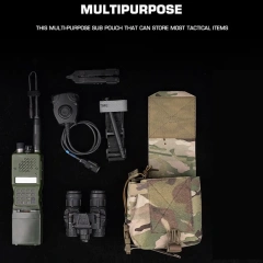 Custom Tactical Chest Rig Lightweight Quick Release Outdoor Game Hunting Bag Chest Rig Tactical Vest With Pouch Tactical Micro Chest Vest Mini Style Tactical Chest Rig Multifunctional Camouflage Chest Rig for Unisex