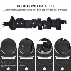 Lightweight Tactical Flashlight Pouch Sets Multifunctional Utility Kit Belt Duty Belt Security Duty Belts With Tool Pouches  Waterproof Golf Belt Men Jeans Ratchet men Wear-resistant Duty Nylon Web Belt with Automatic Buckle