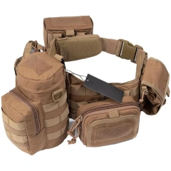 High Quality High Material Comfortable Tactical Belt Breathable Tactical Duty Belts Utility Belt with Accessories Pouches  Wholesale Adjustable Training Men Ratchet Belts High Quality men Duty Nylon Web Tactical Belt with Automatic Buckle