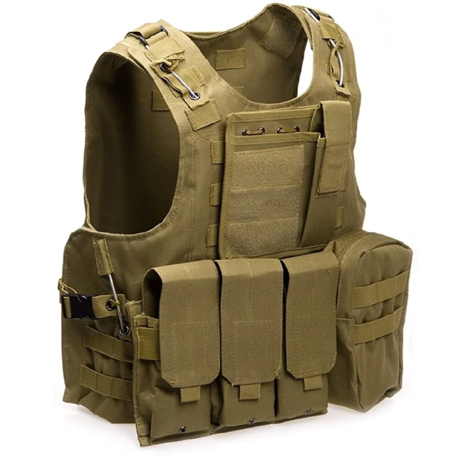 Customized Outdoors Breathable Training Tactical Vest Lightweight Hunting Vest Adjustable Assault Training Vest Training outdoors Breathable Paintball Vest outdoors sports equipment stab-proof Vest