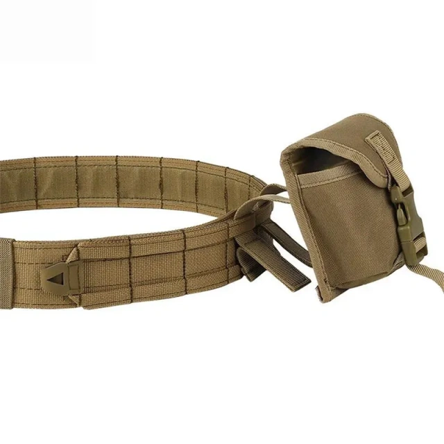Tactical Waist Bag Comfort Tactical Belt with Pouches Hunting Equipment Polyester Wallet Waterproof Outdoor Tactical Bag Pack  Men Wear-resistant Pants Shorts Elastic Braided Stretch Men Golf Casual Jeans Belts Woven Nylon Work Tactical Belts