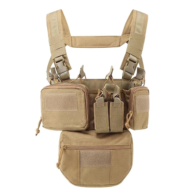 Custom Tactical Chest Rigs Tactical Chest Hanging Vest with Magazine Pouch Camouflage Molle Chest Rigs Customized Men Nylon Tactical Chest Pack Rig with Magazine Pouch Tactical Chest Rig Pouch Tactical MOLLE Chest Rigs