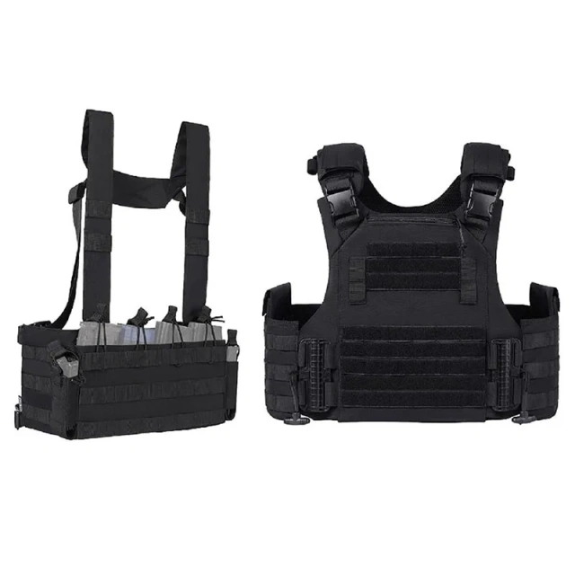Wholesale Adjustable Training Chest Rig Vest for Outdoors High Quality Tactical Training Vest Breathable Tactical Vest  Training Vest Training Placard Elastic Training Vest stab-proof sports equipment security vest