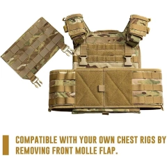 Quick Release Adapters for Training Vest Chest Rig Quick Disconnect Buckles and  Modular Vest  Multifunctional Training Chest Rig Loaded Gear security vest  Custom Fit Turkey Hunting Training Vest