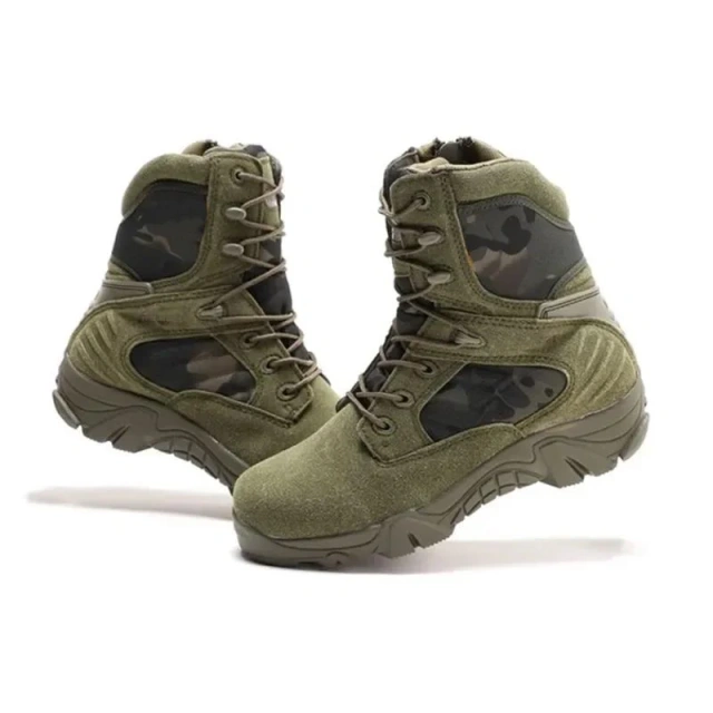 Durable Men Desert Tactical Boots Men Work multifunctional Shoes Waterproof Boot Lace Up Ankle Oxford wear-resistant Boots Hiking Outdoor Mountaineering wear-resistant Tactical Boots Tactical Lightweight Outdoor Non-Slip Waterproof Oxford Boots