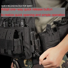 Adjustable Detachable Tactical Training Vest Lightweight Assault Training Vest Breathable Tactical Vest for Outdoorhigh-quality Training Vest Lightweight Camouflage Loaded Vest sports equipment Training Vest