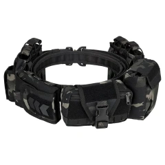 Lightweight Camping Outdoor Premium Adjustable Camping Tactical Duty Belt Premium Multifunctional Utility Belt With Pouches  Fashionable Training durable Ratchet Belt  Nylon Web Tactical Belt with Automatic Slide Buckle Adjustable